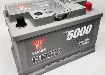 Akumulator 75Ah 710A Yuasa Silver 12V  EN Prawy Plus