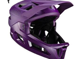 KASK ROWEROWY MTB ENDURO 2.0 WYPINANA SZCZĘKA  FIOLETOWY M/L