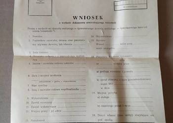 449. WNIOSEK o wydanie dokumentu tożsamości z PRLu RETRO!
