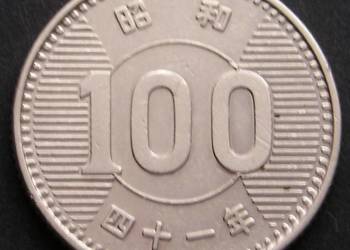 JAPONIA 100 JEN YEN 1963 - SREBRO