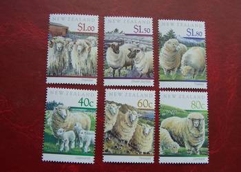 Nowa Zelandia 1991 MNH Mi. 1150/55. Fauna Owce  a