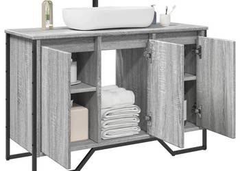 Szafka pod umywalkę szary dąb sonoma 91x35x60 cm WM-848662