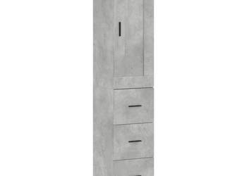 Wysoka szafka szarość betonu 345x34x180 cm WM-3200213