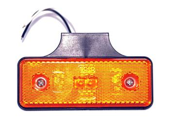 Lampa obrysowa LED pomarańczowa uchwyt z uchwytem