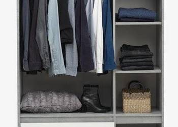 Meble młodzieżowe nowe zestaw Billund - szafa, biurko, łóżko, regał