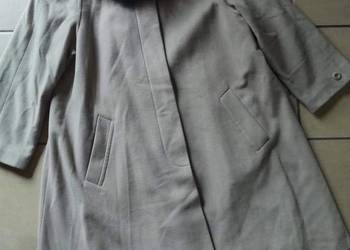 Goldix płaszcz damski welna owcza i cashmere z futrem z lisa oversize