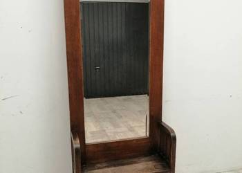 tremo lustro stojące do przedpokoju drewniane vintage lata 20-te XXw