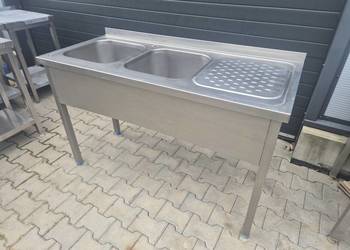 Zlew Gastronomiczny 2 Komorowy 140/60/85 P