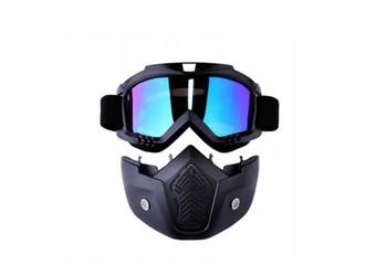 OKULARY GOGLE MASKA CROSS DO MOTOCYKLA ROWERU QUADA