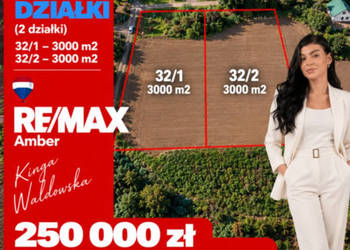 Dwie działki budowlane | 3000 m² | Uliszki | Blisko morza