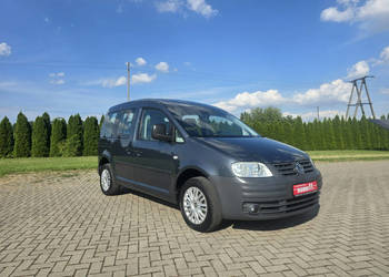 Volkswagen Caddy 1,9tdi 5 Osób.Klimatyzcja.Centralka.Hak.Halogeny III (200…