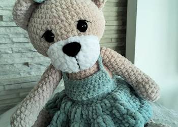 Miś hand made na szydełku DOSTĘPNY OD RĘKI