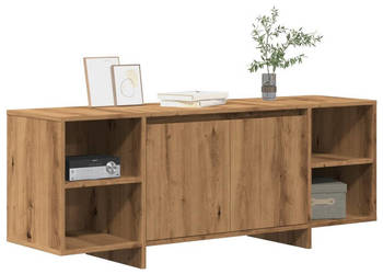 Szafka TV dąb artisan 130x35x50 cm materiał drewnopochodny WM-856789