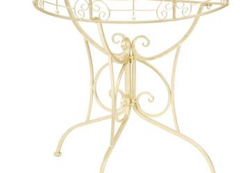 vidaXL Półokrągły stolik vintage, metalowy, 72 x 36 x 74 cm(SKU:245930
