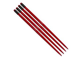 4x ZĄB Ładowacza PROSTY 1400 mm Chwytaka TUR + Tulejka [7590]