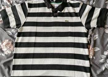 Koszulka polo Lacoste - gruba, sweterkowa bawełna rozmiar XL nowość