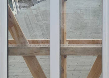 OKNA KacprzaK Witryna 95X139 FIX Używany PCV Plastikowy