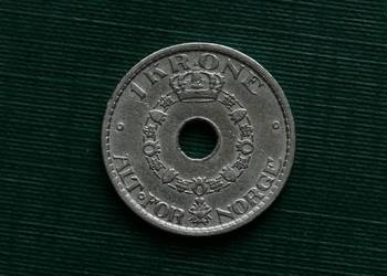 NORWEGIA - 1 korona, 1949r