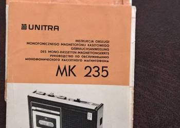 Instrukcja Obsługi Magnetofonu MK 235 Unitra