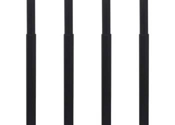 vidaXL Teleskopowe nogi do stołu, 4 szt., czarne, 710-1100 mm (SKU:3051488)