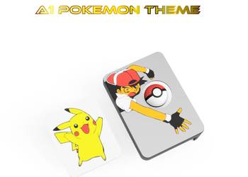Zestaw Mod Bambu Lab A1 Mini A1 Pokemon Pokrywa  Osłona Głowica