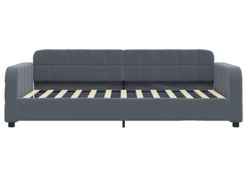 Sofa z funkcją spania ciemnoszara aksamit 100x200 cm WM-354066