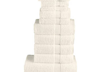 12-cz. zestaw ręczników premium SOLUND kremowy 600 g/cm² WM-137584