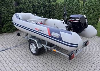 Ponton Honwave T35-AE + silnik Mercury F10E EFI 10 KM + Przyczepa Niewiadów