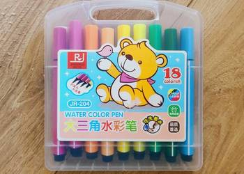 Zestaw kolorowych flamastrów 18 sztuk