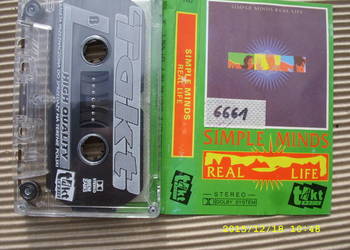 + ROCK ,kaseta  ; SIMPLE MINDS--REAL LIFE.