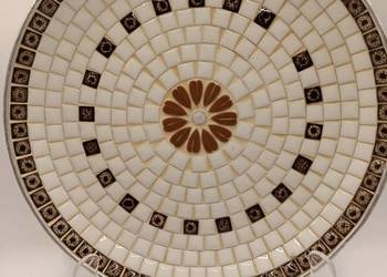 Talerz naścienny ekskluzywna kolekcja CYNA MOZAIKA CERAMICZNA rarytas