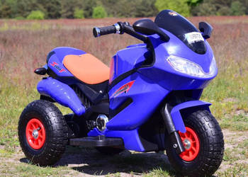 Autko motorek MOTOR 3KOŁOWY na akumulator dla dzieci 2 x 45W jeździk fiolet