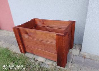 Donica ogrodowa drewniana 60x38cm