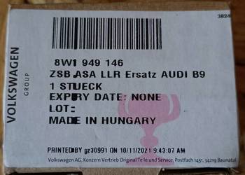 AUDI A4 B9 17- CZUJNIK ASYSTENT ZMIANY PASA LUSTERKO PRAWY PRZÓD 8W1949146