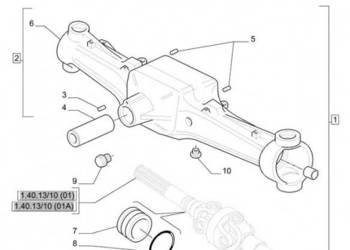 New Holland T6010 Pochwa mostu napedow 87585991