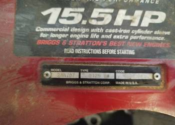Silnik części briggs stratton 15,5 hp