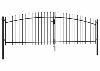 Brama dwuskrzydłowa z grotami, 400 x 175 cm（SKU:145739）