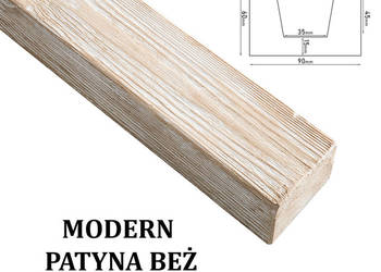 Belka Modern 9x6 cm Patyna Beż