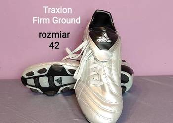 Adidas TRAXION FG - korki piłkarskie - nowe -  rozmiar 42 - srebrne