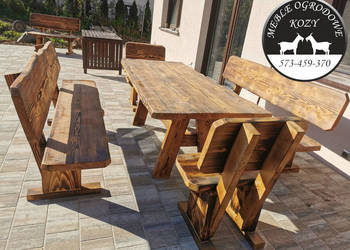 PROMOCJA! Meble góralskie drewniane meble ogrodowe z litego drewna SOLIDNE