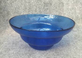 Misa patera niebieskie szkło kobaltowe 24,5 cm