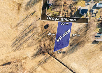 Działka budowlana | Borek | 9,51 ar | Media