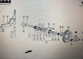 Piasta Claas Mega 370-340 Nr kat. 000 661 197 0 Nr kat. 000 661 197 0