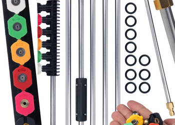 Zestaw 7 Lanc do Myjki Ciśnieniowej – 250 bar, 2,6 m