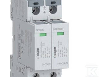 Ogranicznik przepięć SPD T2 2P 2 + 0 TN-S/TT In=40kA Up1,35kV