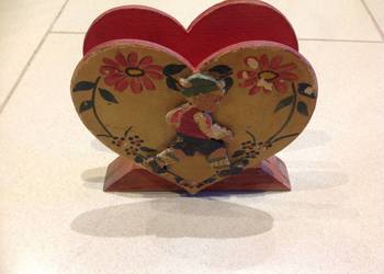 Serwetnik Drewniany Stary