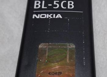 Bateria Nokia BL-5CB, 800mAh, 3,7V, Nokia C1-01, stan nieznany (Elektronika