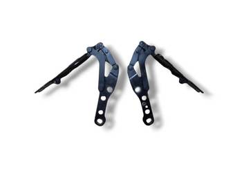 KOMPLET ZAWIASY ZAWIAS MASKI LEWY + PRAWY BMW E46 8200123 8200124 CZARNY