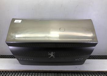 KLAPA TYŁ PEUGEOT 407 Sedan/Limuzyna 04-11 TYLNA, BAGAŻNIKA