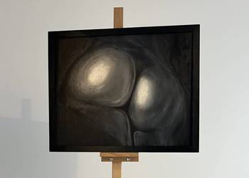 Formy w półmroku. Obraz do sypialni, salonu. 40/50 cm